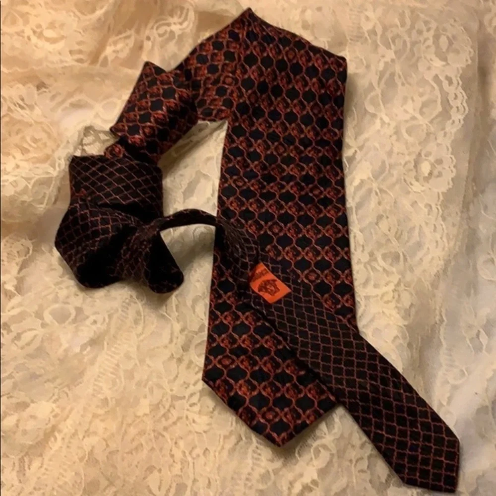Versace Vintage Medusa Logo 90’s Versace Tie
